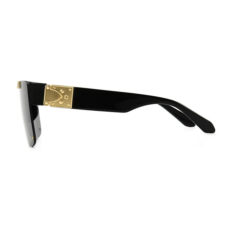 

New Fashion Famous Luxury Brand Design Vintage Oversized Square Sunglasses Women Men Goggle Vacation Filp Up Sunglasses UV400