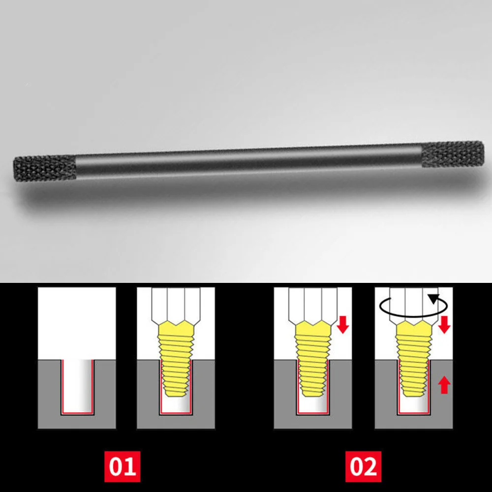 1/2'' 3/4'' Faucet Pipe Valve Broken Rust Damaged Screw Bolt Drill Bit Remover Kit Dual Use Double Head Extractor |