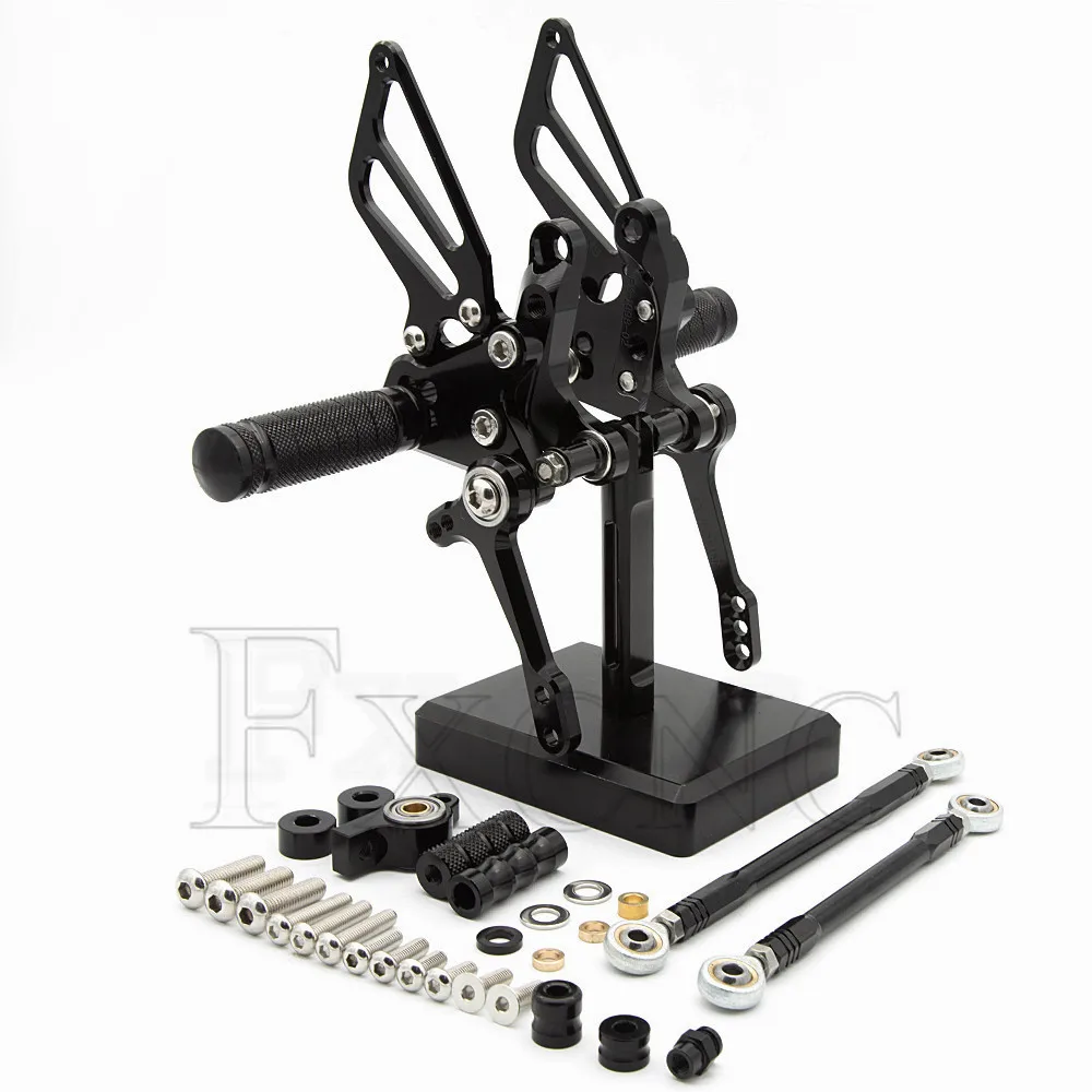 

Для Ducati 1098/S 07-08 1198 09-11 848 08-10 Регулируемая задняя подставка для мотоцикла с ЧПУ, подножка, педаль, подножка, задний комплект