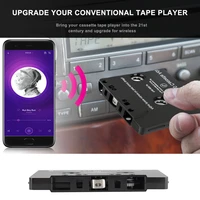 car audio bluetooth compatible car tape cassette adapter with microphone 6h music time 168h standby smartphone cassette adapter
