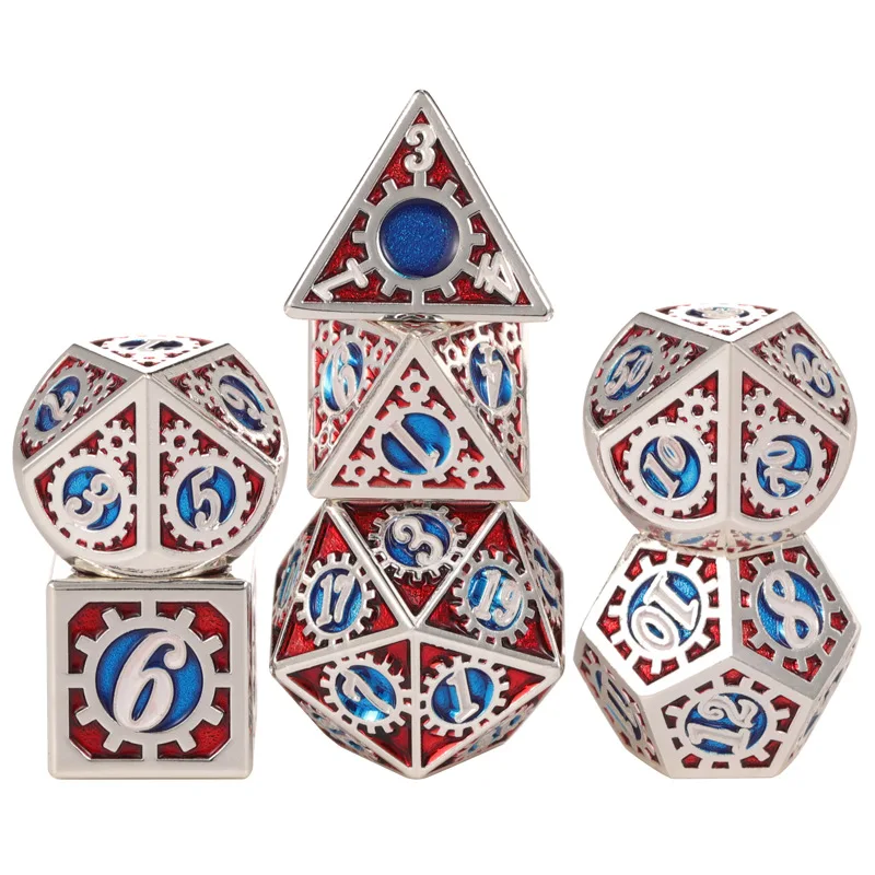 

Набор механических металлических костей, 14 мм, 7 шт.