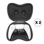 2 шт. PS5 геймпад сумка футляр Пластиковый (ЭВА)-крышка защитный Пылезащитный Чехол для Playstation 5 Беспроводной игровой контроллер черный