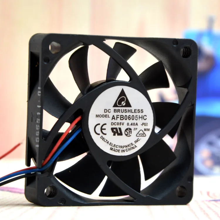 Delta 6015 DC5V 0.40A AFB0605HC 6 см USB Максимальная скорость потока воздуха с двойным шариковым вентилятором