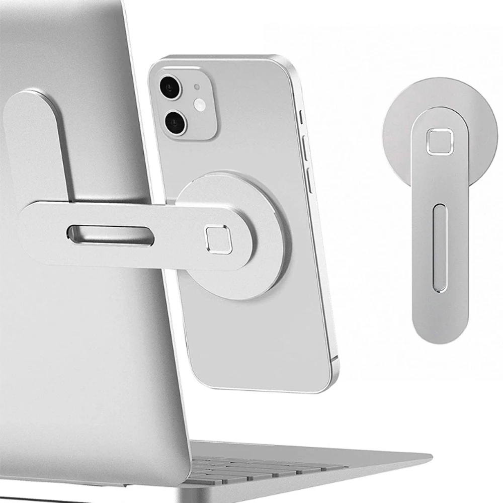 magnetic phone holder for iphone 12 pro magsafe metal laptop phone stand for xiaomi holder side mount tablet for imac bracket free global shipping