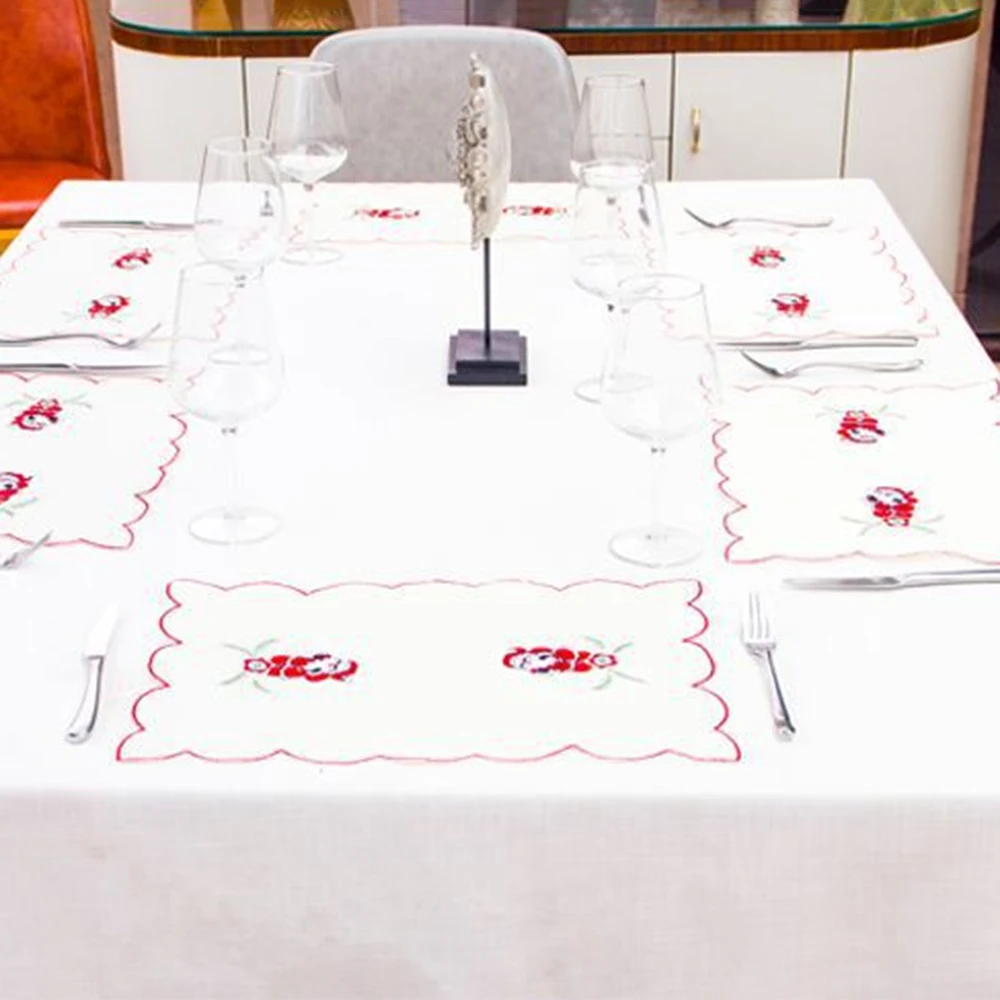 2018 Рождественская салфетка под столовые приборы Мультяшные коврик для