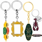 ТВ друзья Центральный парк логотип фоторамка Моника двухсторонний дверной брелок для женщин мужчин вы мой Лобстер брелок для ключей подарки