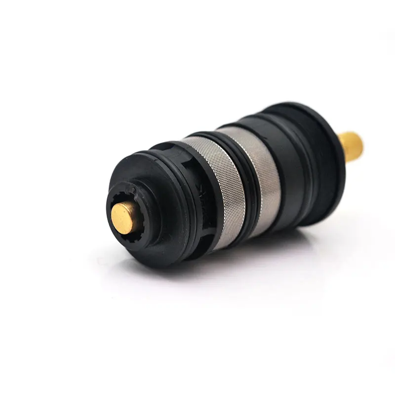 black thermostat mixer valve copper shower faucet cartridge for bathroom shower bath faucet adjust the mixing water temperature free global shipping