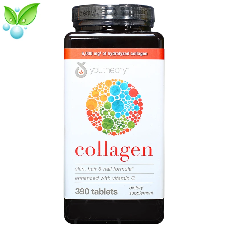 

Youtheory Collagen Collagen Tablets Contain 18 Kinds of Amino Acids + VC 390 Tablets