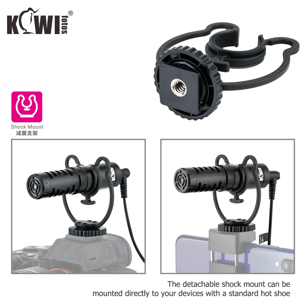 Cardioid Microphone For Nikon Z50 Z5 Sony A9II A6600 A6100 A7RIV A7RIII DSLR Camera Camcorders Phones Tablet Recorder | Электроника