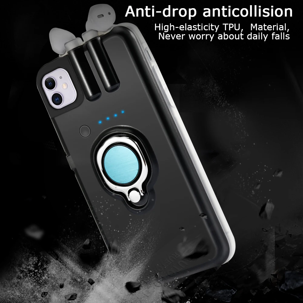 For iPhone SE 2020/SE2 4.7 Inch Case 11 Pro Max Xs Xr X 8 7 6 6s Plus AirPods 1 2 Charging Dropshipping |