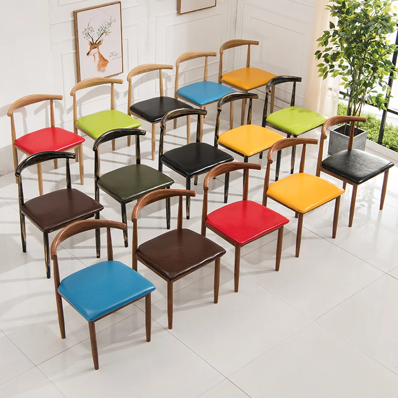 

Fast food tables and chairs combination snack milk tea coffee shop dining table and chair simple iron art imitation solid wood h