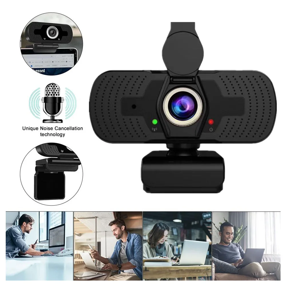 Веб камера для ПК 1080P Full HD USB автофокус крышка объектива с микрофоном|Веб-камеры| |
