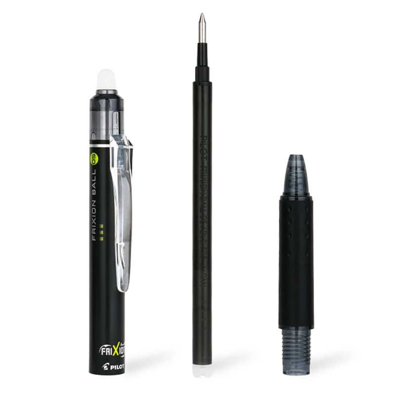 

Original Pilot FriXion Clicker Ball Knock 0.5mm Erasable Gel Pens Fine Point Black Blue Red LFBK-23F-B (Japan Import)