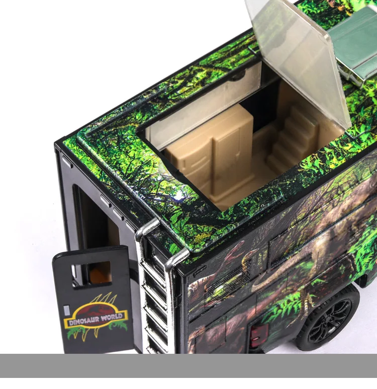1:32 Масштаб Динозавры юрского периода транспортный грузовик модель мир Diecasts автомобиль игрушки сплав авто с горячим откатом колеса детская машинка игрушка
