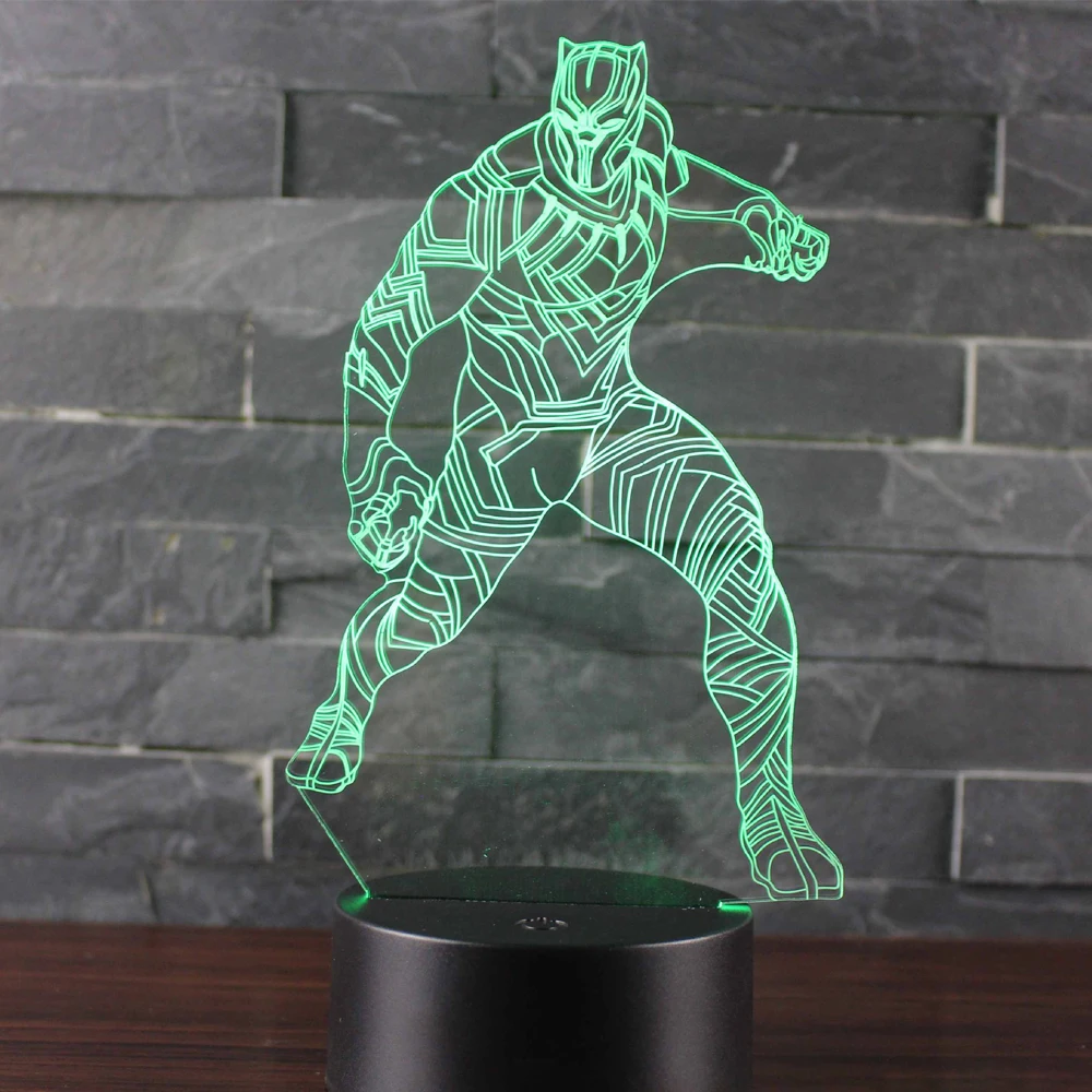 

Children's Bedroom Decoration 3D Night Light Led Colorful Touch Table Lamp Usb Creative Festival Christmas Gift Light