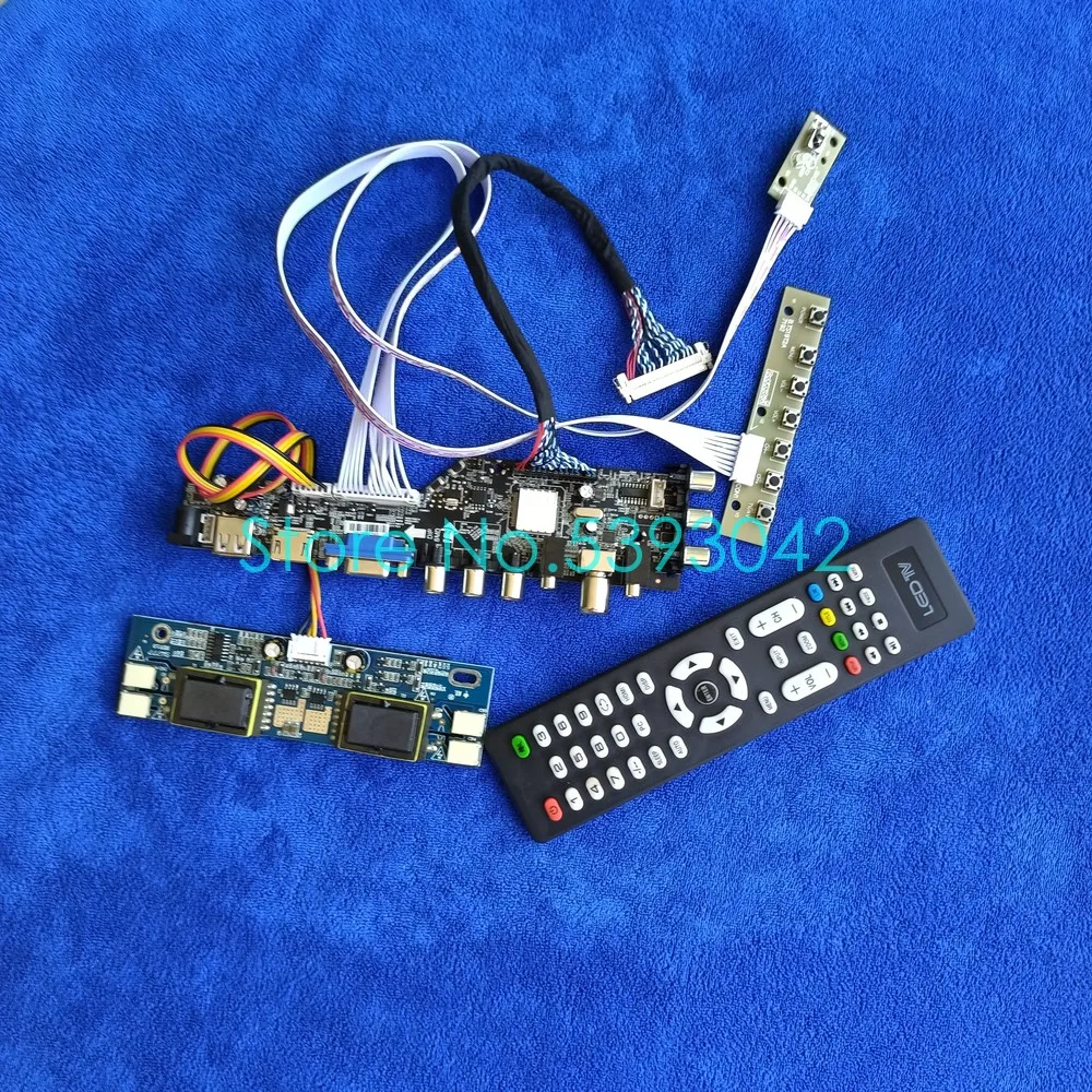 

For LM220WE1(TL)(E1)/(TL)(F1)/(TL)(M1) USB+AV 1680*1050 3663 Digital LVDS 30Pin 4CCFL DVB-T LCD Screen Controller Board Kit