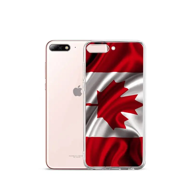 

Canada Canadian Flag leaf red Phone Case Transparent for iPhone Samsung A S 11 12 6 7 8 9 10 20 Pro X XS Max XR Plus lite