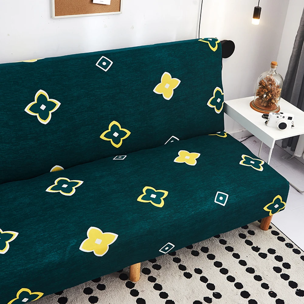 Spandex Elastic Armrest Sofa Bed Cover All-inclusive Folding Multiple Styles Armless Protector | Дом и сад