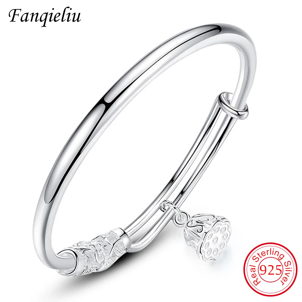 

Женский браслет из серебра 925 пробы с регулируемой пряжкой