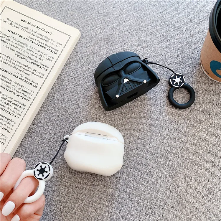 

Star Wars Darth Vader Airpods Pro Case Silicone Black Samurai Armor Figure Earphone Protection Cover Case for Airpods 2