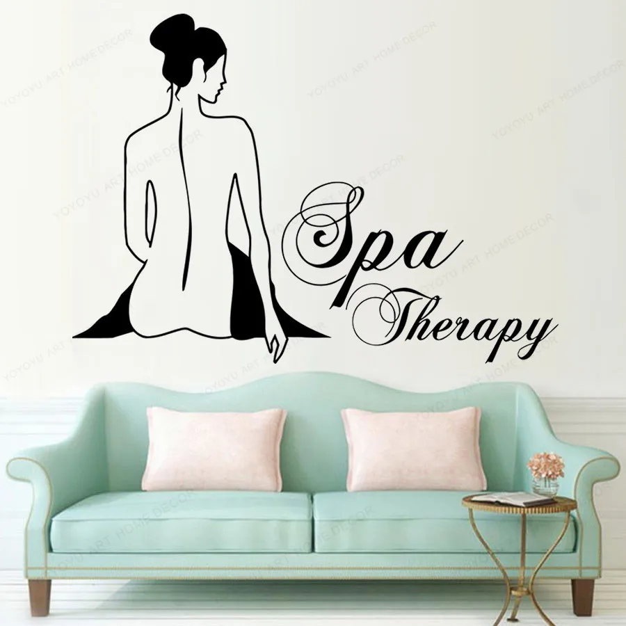 

Body Massage wall decal bedroom Home wall Decor spa salon wall sticker vinyl JH329