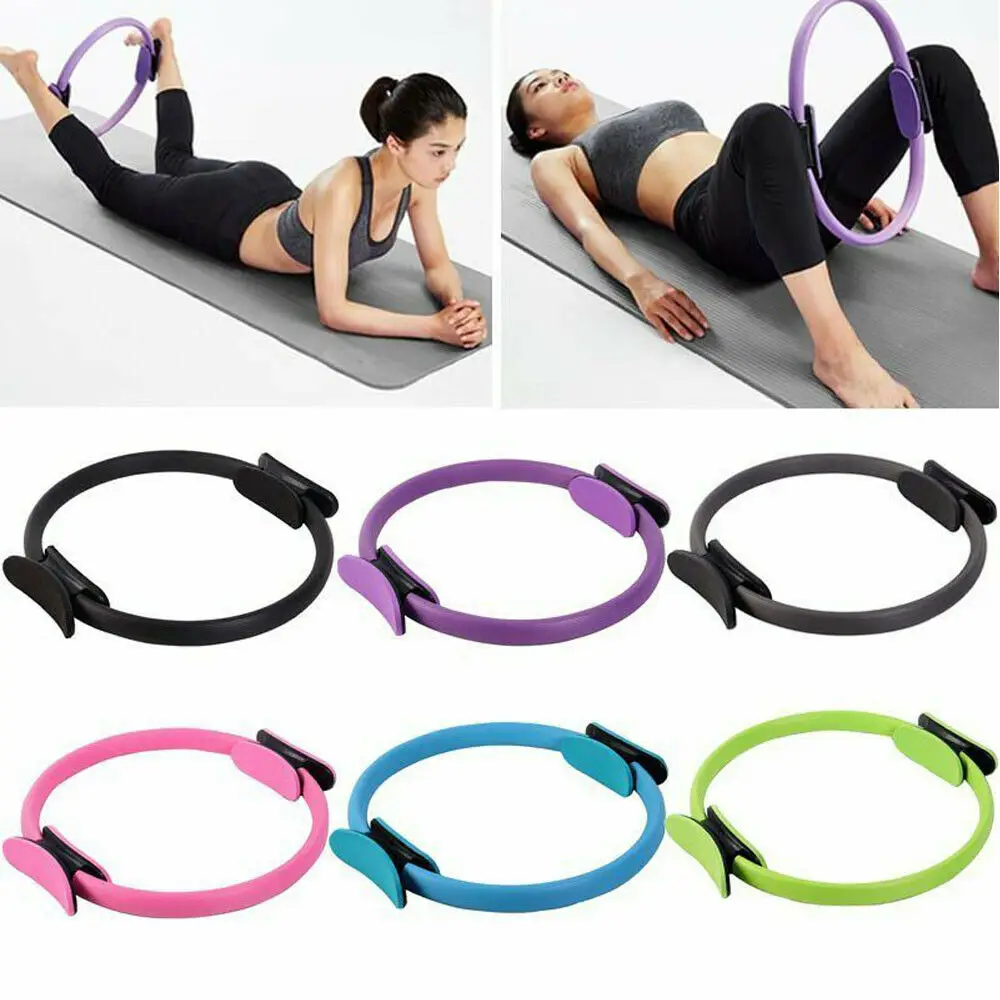 

38cm Circle Pilates Ring Yoga Fitness Magic Dual Women Girls Exercise Home Gym Workout Sports Body Resistance Lose Weight 5color