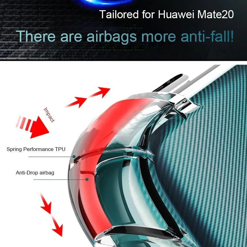 36D Shockproof Phone Case For Huawei P20 P30 Lite Honor 9 Lite 10 V10 20 Pro P10 P9 Nova 2i 3 3e P Smart Mate 10 20 Cover Bag