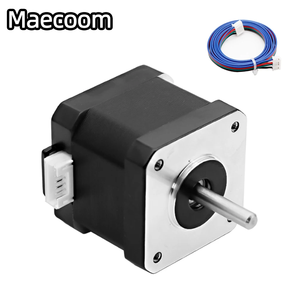 

Maecoom Nema 17 Stepper Motor 40mm 42motor Nema17 42BYGH 42N.cm (59.5oz.in) 4 lead stepper motor for 3D Printer Printing XYZ