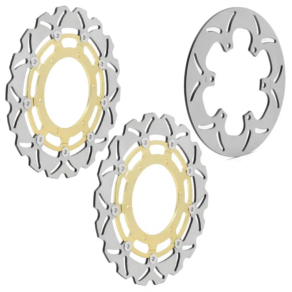 

BIKINGBOY Front Rear Brake Discs Disks Rotors For Yamaha FJR 1300 2004-2013 FJR1300 ABS 03-17 FJR 1300 AE 14-19 FJR1300 AS 06-19