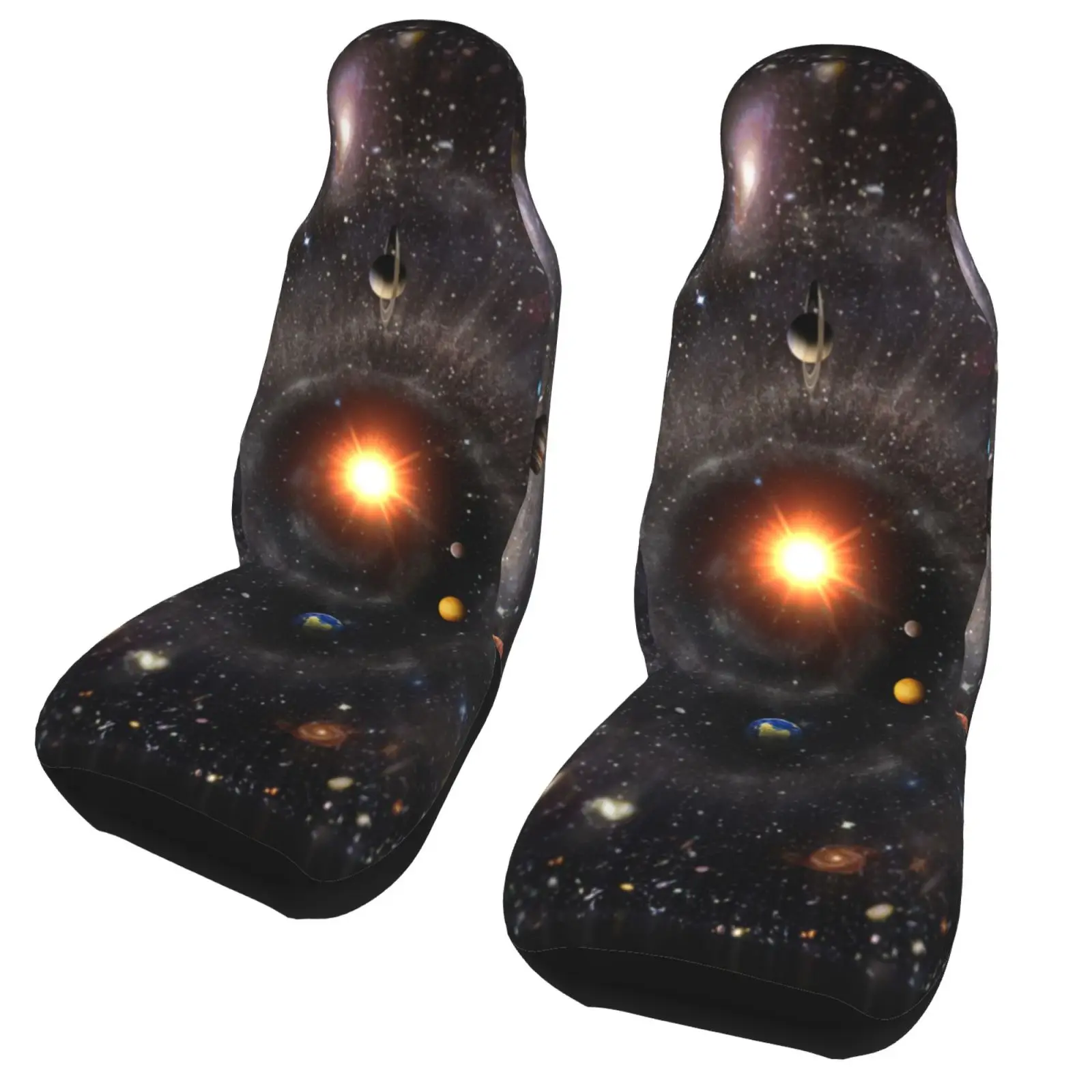 

Чехлы на автомобильные сиденья с 3d принтом на заказ, чехлы на сиденья автомобиля Galaxy Starry Sky, Универсальный Полный комплект