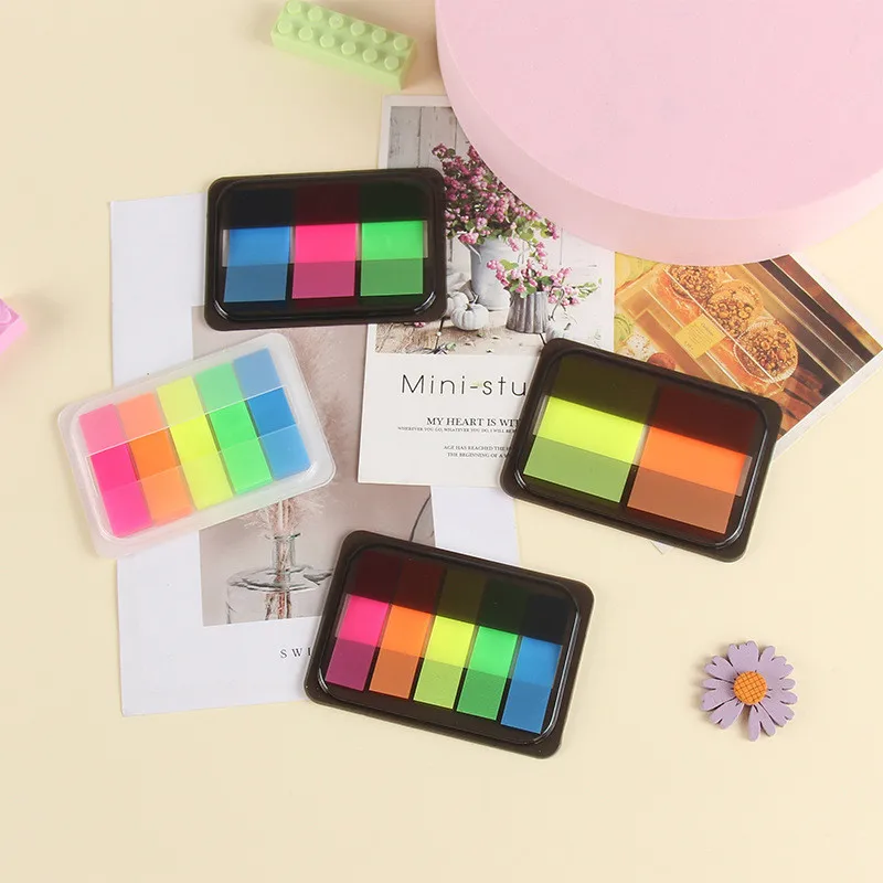 

1PC PET Flags Tabs Page Markers Paper Index Bookmark Sticky Notes Stationery Sticky Notes Bookmark School Office Supplies