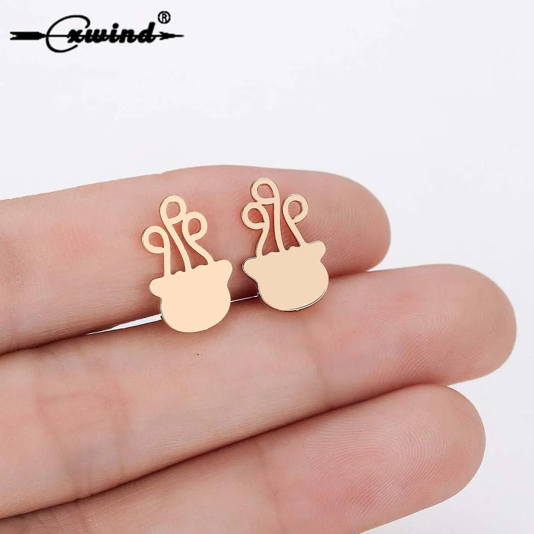 

Cxwind Jellyfish Stud Earrings Women Men Birthday Gift Cute Animal Ear Post Statement Jewelry Earing Personal Giftoorbellen