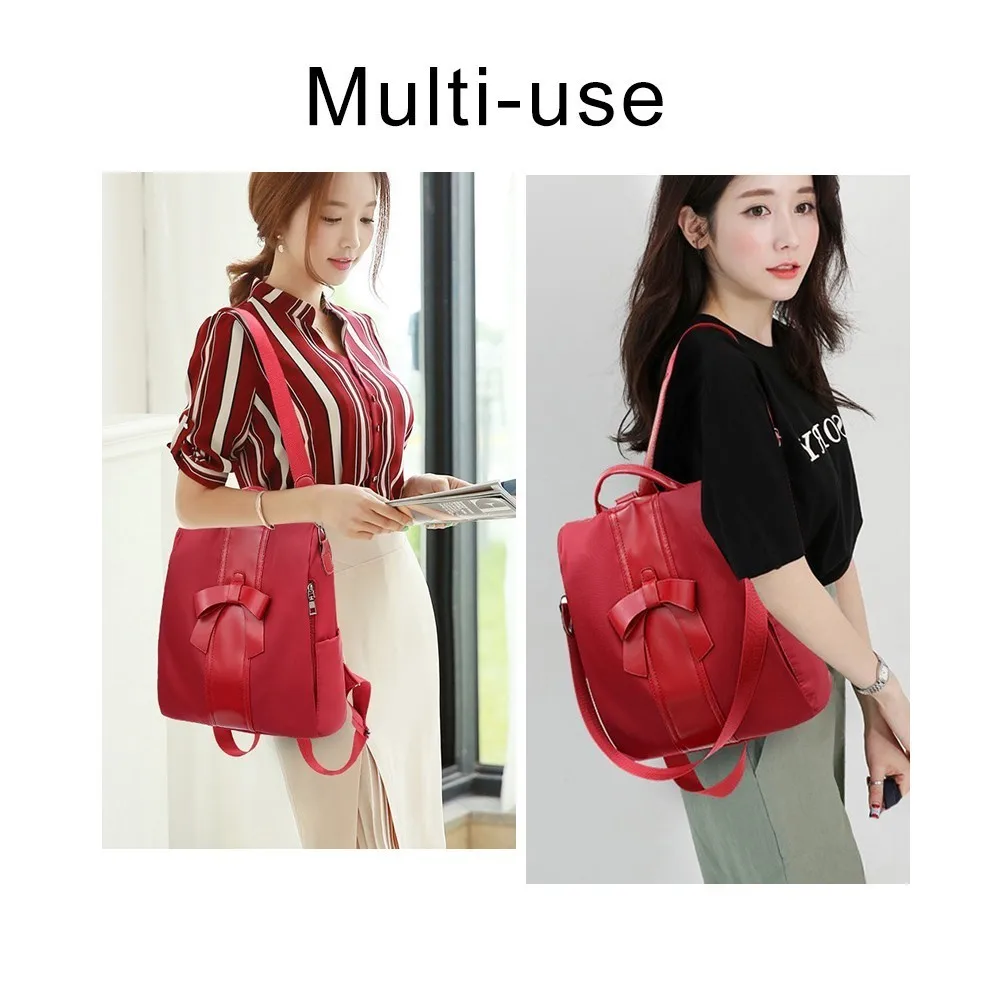 Женский рюкзак TTOU с защитой от кражи качественный кожаный мягкий школьный ранец