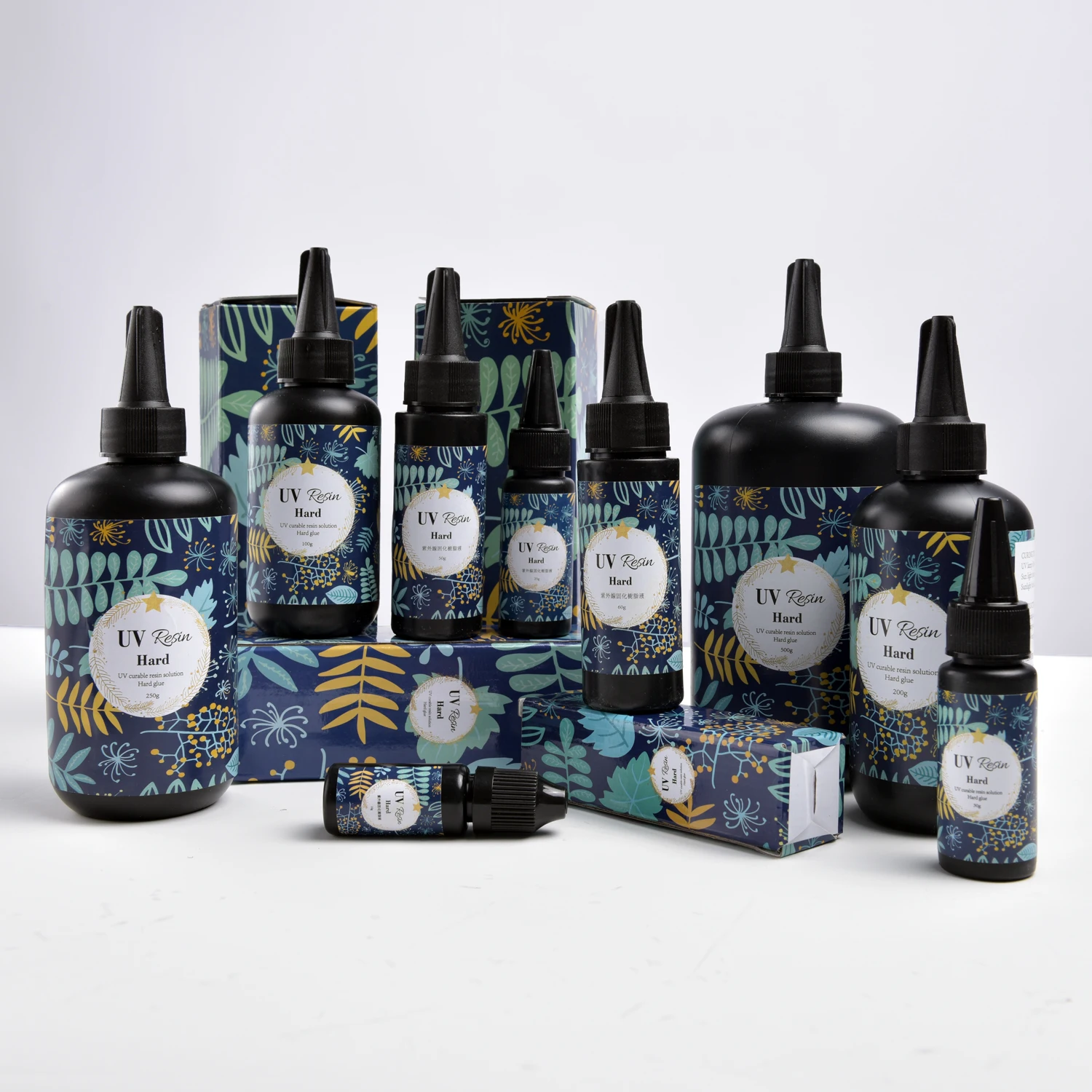 Твердый УФ-полимерный клей кристально чистый для отверждения ультрафиолета