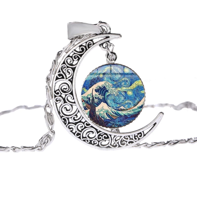 Япония канагава волна ожерелье знаменитая художественная живопись синий океан