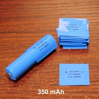 200pcslot 14250 lithium battery packaging capacity label skin pvc heat shrinkable sleeve shrink film insulating sleeve