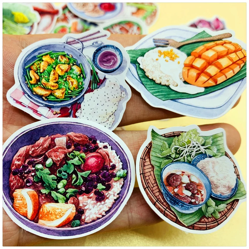 31 шт./компл. модные Стикеры для вкусной еды в Юго Восточной Азии DIY альбом