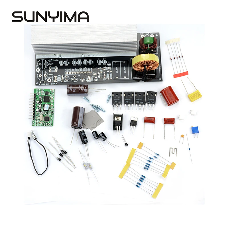 

SUMUIMA 1Set 2000W Pure Sine Wave Inverter Power Board Post Sine Wave Amplifier Board DIY Kit With Heat Sinks