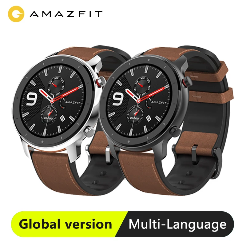 Глобальная версия Amazfit GTR 47 мм Смарт часы Huami 5ATM водонепроницаемые спортивные
