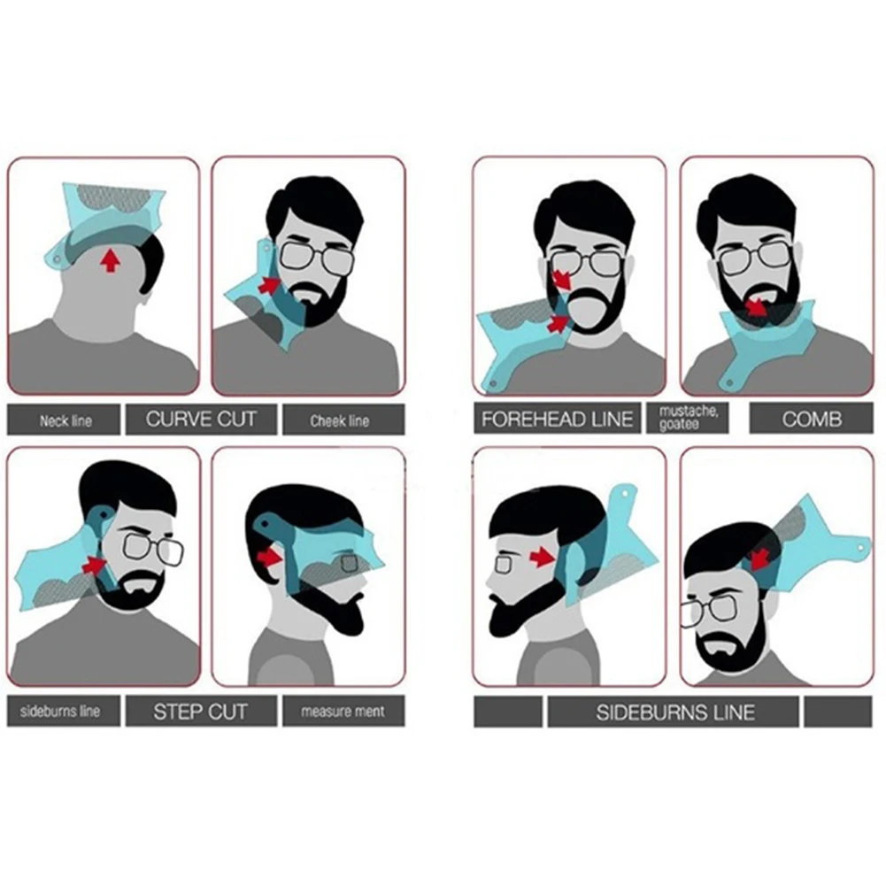 Мода для Мужской Бороды Корректирующие боди коррекция инструмент-шаблон