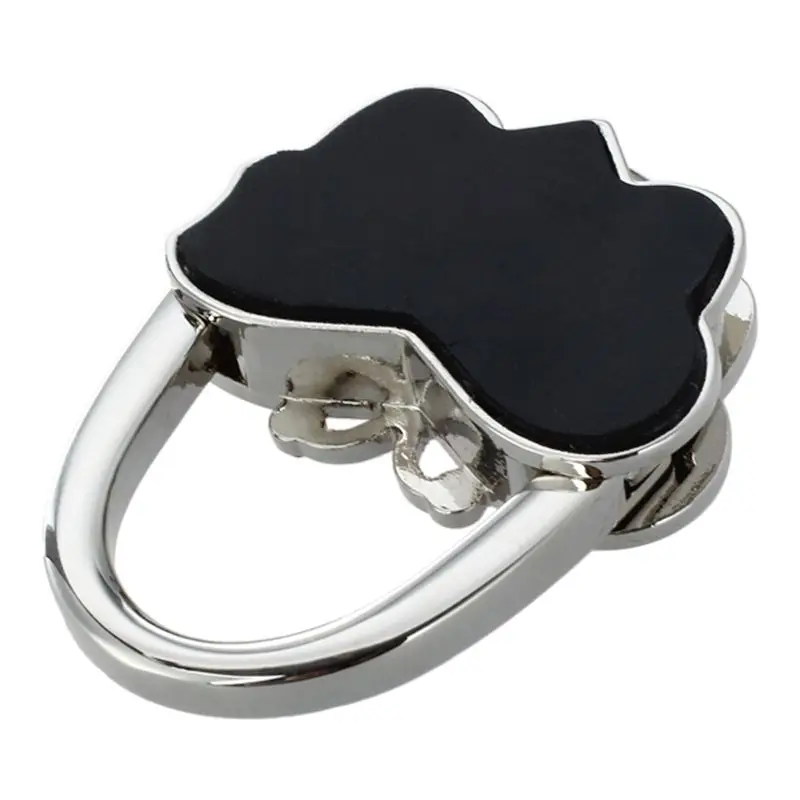 

Set Folding Butterfly Handbag Purse Metal Rhinestone Hook Hanger Holder 2.2x1.7"