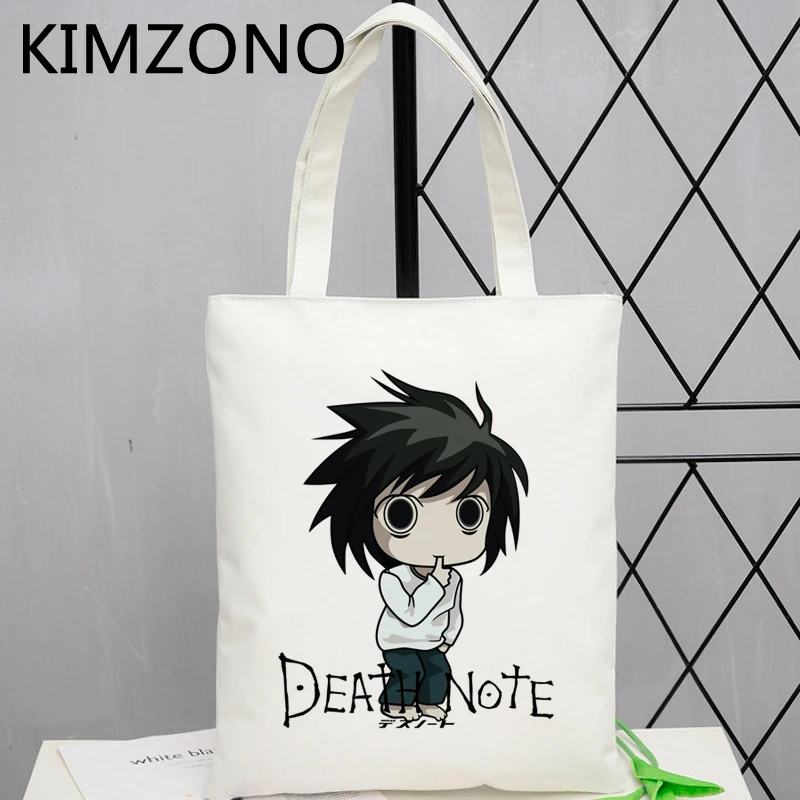 

Death Note shopping bag jute bag recycle bag shopping cotton bolsas de tela bolsa bag sacola bolsa compra sac toile