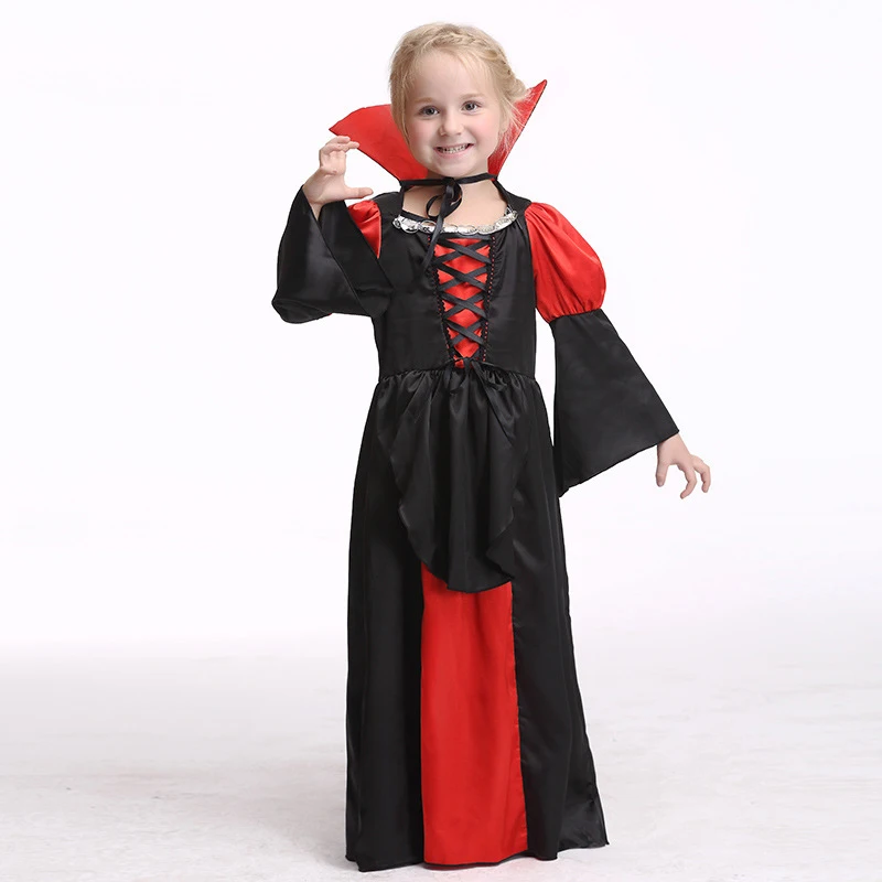 Детский костюм для косплея в готическом стиле аниме вампир ведьма детское