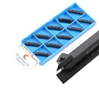 10 шт., карбидные вставки MGMN150, MGMN200, MGMN250, MGMN300, MGMN400 + 1 шт., MGEHR2525, MGEHL2525, держатель для долбежных инструментов, набор токарных станков с ЧПУ