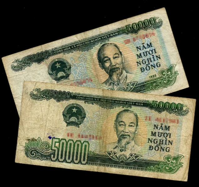 Вьетнамские коллекционные предметы стоимость 50000 долларов Dong 1994 (не использовать