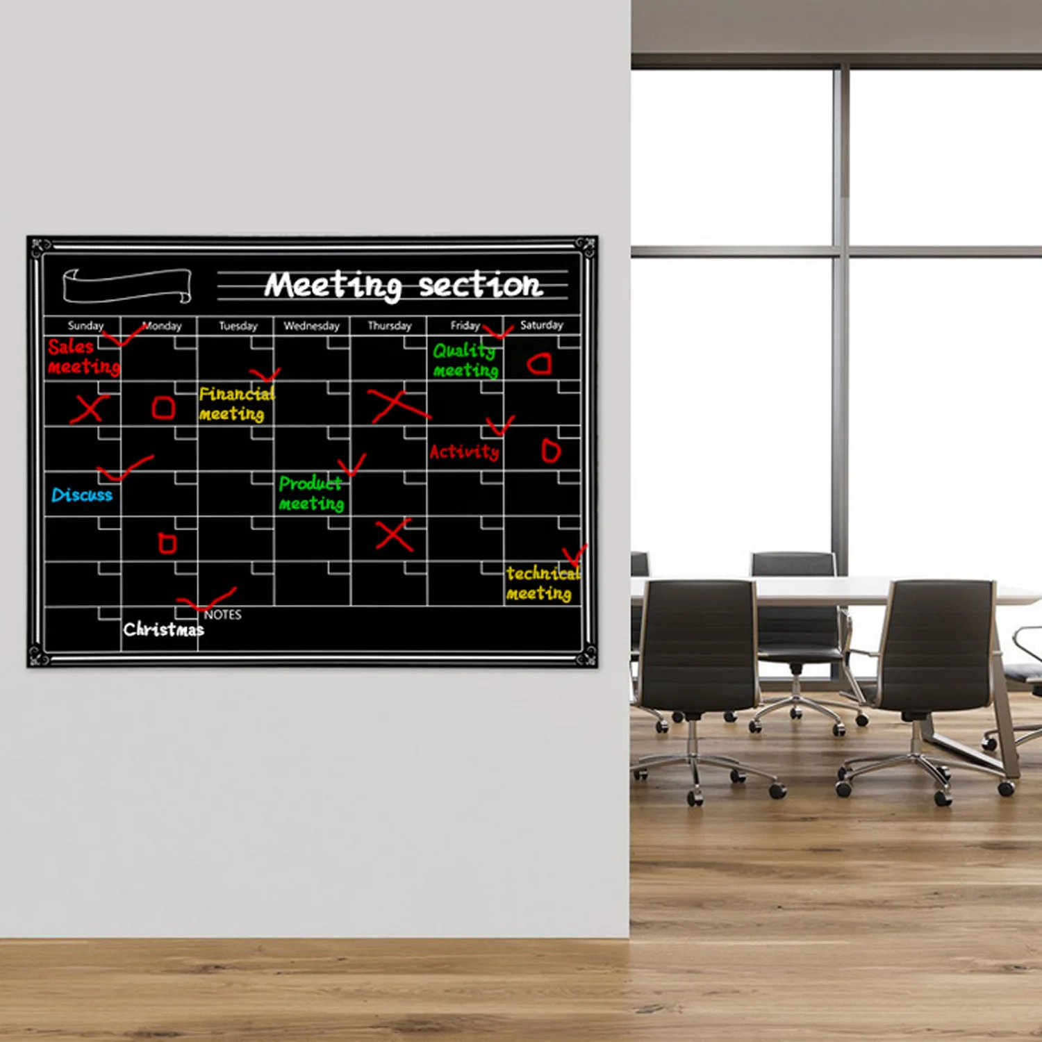 40x30 см многоразовая Магнитная сухая стираемая холодильник календарь