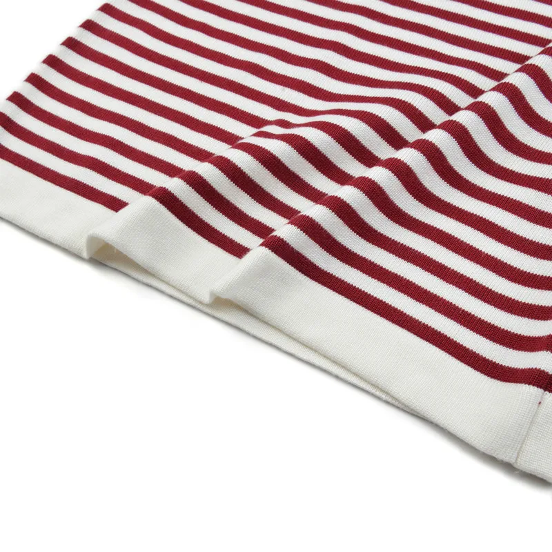 

Women Casual Sweater High-quality Striped Low-neck Bottoming Shirt Fashion Trend Casual Women's Knitted Sweater