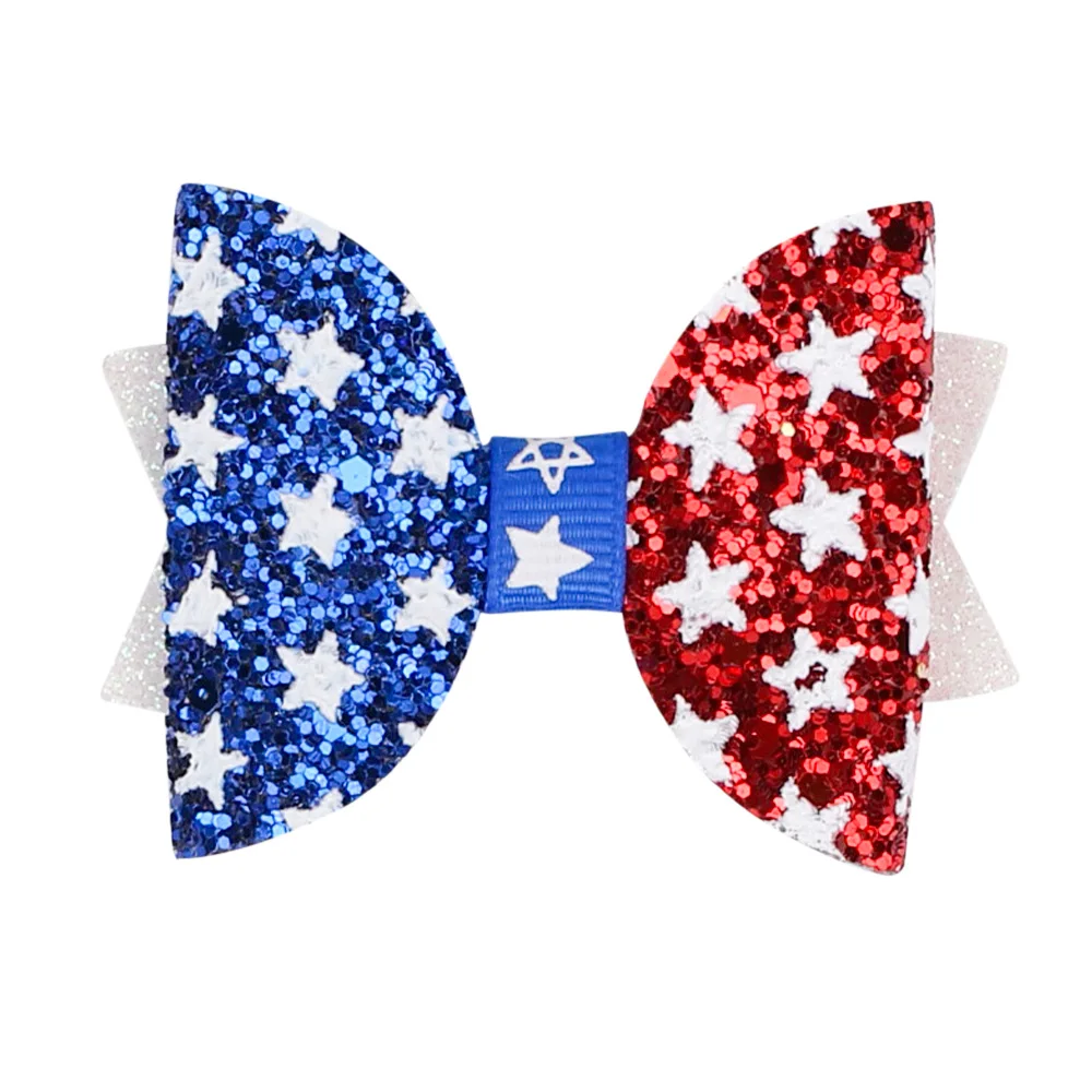 

Baby Sequins Hairpins Red Blue Shining Double Bow-knot Hairclip Cute Barrettes Shining Hair Clips & Pins for Girls Kids Headwear