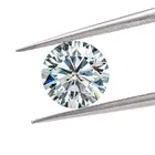 Бриллиантовые бусины VVS1 с муассанитом, круглый бриллиант с отличной огранкой 1 карат, для изготовления свадебных украшений