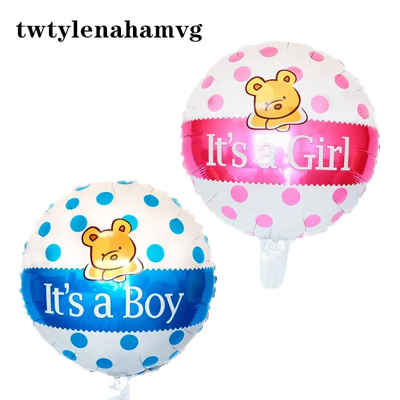 Детский воздушный шар из алюминиевой фольги сделай сам синий и розовый цвета